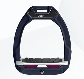 Flex-On Safe-On Sicherheitsreitsteigbügel mit Grip in Grün Grau Pruné – Bild 1 von 1
