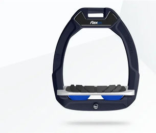 Flex-On Safe-On Sicherheitsreitsteigbügel mit Grip in Marine Grau Blau – Bild 1 von 1