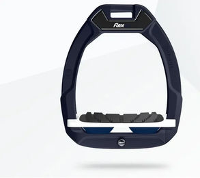 Flex-On Safe-On Sicherheitsreitsteigbügel mit Grip in Marine/Weiß/Marine – Bild 1 von 1
