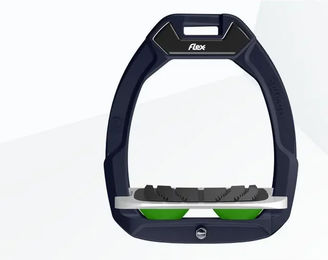 Flex-On Safe-On Sicherheitsreitsteigbügel mit Grip in Rot Grau Grün – Bild 1 von 1