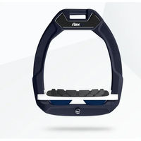 Produktbild von Flex-On Safe-On Sicherheitsreitsteigbügel mit Neigung und Grip in Blau Weiß Marine