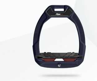 Flex-On Safe-On Sicherheitsreitsteigbügel mit Neigung und Grip in Bordeaux Schwarz Bordeaux – Bild 1 von 1
