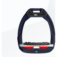 Produktbild von Flex-On Safe-On Sicherheitsreitsteigbügel mit Neigung und Grip in Braun Grau Rot