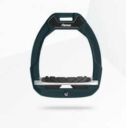 Flex-On Safe-On Sicherheitsreitsteigbügel mit Neigung und Grip in Grün Grau Schwarz – Bild 1 von 1