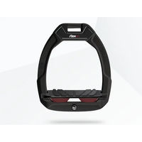 Produktbild von Flex-On Safe-On Sicherheitsreitsteigbügel mit Neigung und Grip in Schwarz/Bordeaux