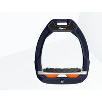 Produktbild von Flex-On Safe-On Sicherheitsreitsteigbügel mit Neigungsgriff in Marine Grau Orange