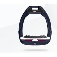 Produktbild von Flex-On Safe-On Sicherheitsreitsteigbügel mit Ultra Grip Neigung aus Aluminium in Weiß/Pflaume