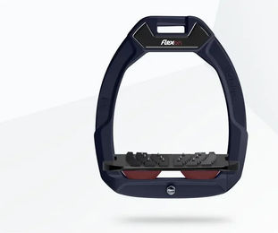 Flex-On Safe-On Sicherheitsreitsteigbügel mit Ultra Grip Neigung in Bordeaux/Grau/Bordeaux – Bild 1 von 1