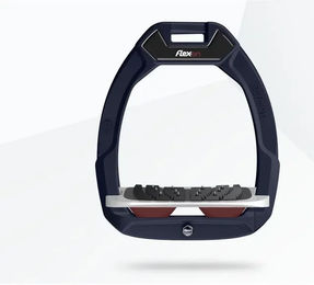 Flex-On Safe-On Sicherheitsreitsteigbügel mit Ultra Grip Neigung in Bordeaux/Grau/Bordeaux – Bild 1 von 1