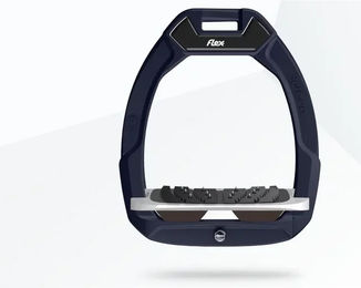 Flex-On Safe-On Sicherheitsreitsteigbügel mit Ultra Grip Neigung in Braun/Grau/Braun – Bild 1 von 1
