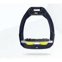 Produktbild von Flex-On Safe-On Sicherheitsreitsteigbügel mit Ultra Grip Neigung in Braun Grau Gelb