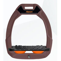 Produktbild von Flex-On Safe-On Sicherheitsreitsteigbügel mit Ultra Grip Neigung in Braun Schwarz Orange