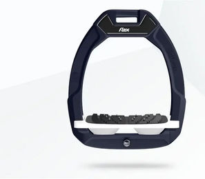 Flex-On Safe-On Sicherheitsreitsteigbügel mit Ultra Grip Neigung in Braun/Weiß – Bild 1 von 1