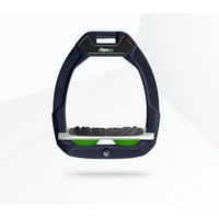 Produktbild von Flex-On Safe-On Sicherheitsreitsteigbügel mit Ultra Grip Neigung in Grün/Grau/Grün