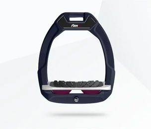 Flex-On Safe-On Sicherheitsreitsteigbügel mit Ultra Grip Neigung in Grün Grau Pflaume – Bild 1 von 1