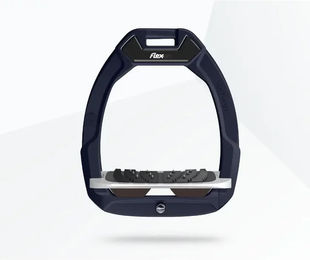 Flex-On Safe-On Sicherheitsreitsteigbügel Neigend Ultra Grip Grün Grau Braun – Bild 1 von 1