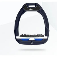 Produktbild von Flex-On Safe-On Sicherheitsreitsteigbügel Neigungs Ultra Grip Braun Weiß Blau