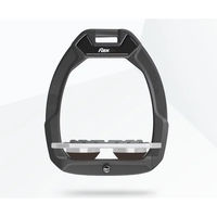 Produktbild von Flex-On Safe-On Sicherheitsreitsteigbügel Plat Grip Anthrazit Grau Braun