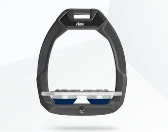 Flex-On Safe-On Sicherheitsreitsteigbügel Plat Grip Anthrazit Grau Marine – Bild 1 von 1