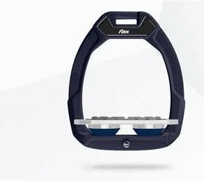 Flex-On Safe-On Sicherheitsreitsteigbügel Plat Grip Blau Grau Marin – Bild 1 von 1