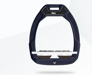 Flex-On Safe-On Sicherheitsreitsteigbügel Plat Grip Braun Weiß Braun – Bild 1 von 1