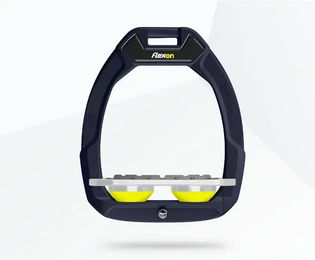 Flex-On Safe-On Sicherheitsreitsteigbügel Plat Grip Grün Grau Yellow – Bild 1 von 1