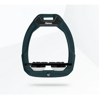 Produktbild von Flex-On Safe-On Sicherheitsreitsteigbügel Plat Grip Grün Schwarz Weiß
