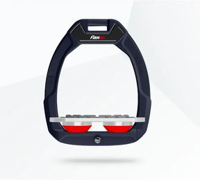Flex-On Safe-On Sicherheitsreitsteigbügel Plat Grip Marine Grau Rot – Bild 1 von 1