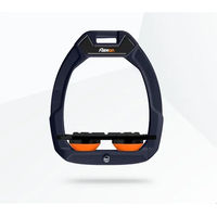 Produktbild von Flex-On Safe-On Sicherheitsreitsteigbügel Plat Grip Marine Schwarz Orange