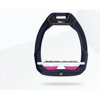 Produktbild von Flex-On Safe-On Sicherheitsreitsteigbügel Plat Grip Marine Weiß Rosa