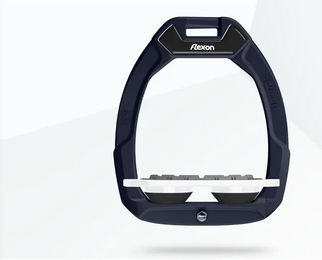 Flex-On Safe-On Sicherheitsreitsteigbügel Plat Grip Marine Weiß Schwarz – Bild 1 von 1