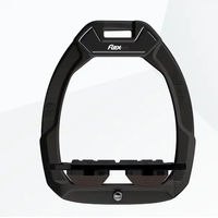 Produktbild von Flex-On Safe-On Sicherheitsreitsteigbügel Plat Grip Schwarz Braun
