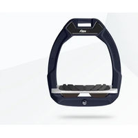 Produktbild von Flex-On Safe-On Sicherheitsreitsteigbügel Schräg aus Aluminium in Grau/Braun