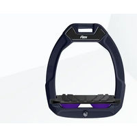 Produktbild von Flex-On Safe-On Sicherheitsreitsteigbügel Schräg mit Grip in Rot Schwarz Violett
