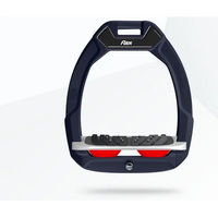 Produktbild von Flex-On Safe-On Sicherheitsreitsteigbügel Schräg Ultra Grip Braun Grau Rot