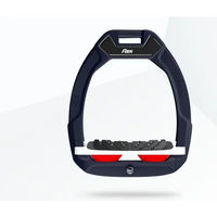 Produktbild von Flex-On Safe-On Sicherheitsreitsteigbügel Schräg Ultra Grip Braun Weiß Rot