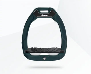 Flex-On Safe-On Sicherheitsreitsteigbügel Schräg Ultra Grip Grün Schwarz Weiß – Bild 1 von 1