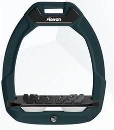Flex-On Safe-On Sicherheitsreitsteigbügel Schräg Ultra Grip Grün Schwarz Weiß – Bild 1 von 1
