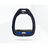 Produktbild von Flex-On Safe-On Sicherheitsreitsteigbügel schräg Ultra Grip in Grün Schwarz Blau