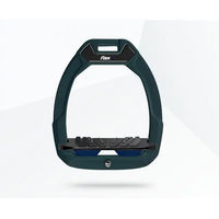 Produktbild von Flex-On Safe-On Sicherheitsreitsteigbügel schräg Ultra Grip in Grün Schwarz Blau