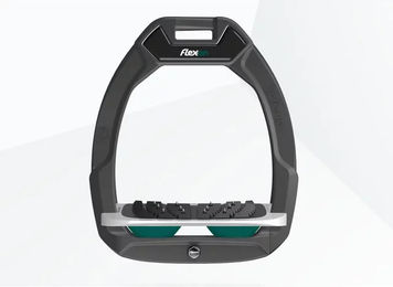 Flex-On Safe-On Sicherheitsreitsteigbügel Ultra Grip Anthrazit Grau Grün – Bild 1 von 1