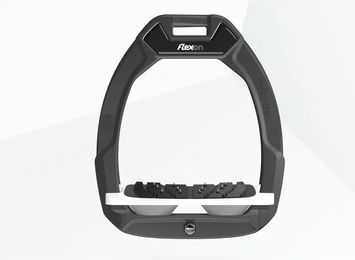 Flex-On Safe-On Sicherheitsreitsteigbügel Ultra Grip Anthrazit Weiß Grau – Bild 1 von 1