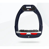 Produktbild von Flex-On Safe-On Sicherheitsreitsteigbügel Ultra Grip aus Aluminium in Grau/Rot