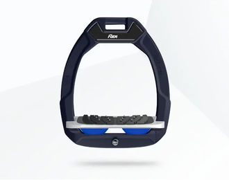Flex-On Safe-On Sicherheitsreitsteigbügel Ultra Grip Rot Grau Blau – Bild 1 von 1