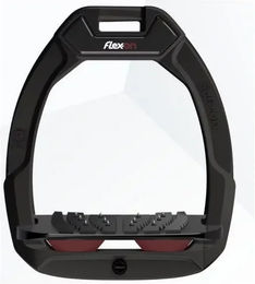 Flex-On Safe-On Sicherheitsreitsteigbügel Ultra Grip Schwarz/Bordeaux – Bild 1 von 1
