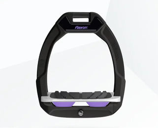 Flex-On Safe-On Sicherheitsreitsteiger mit Grip in Schwarz Grau Violett – Bild 1 von 1