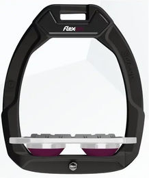 Flex-On Safe-On Sicherheitsreitsteigern mit Flachgriff Schwarz Grau Pflaume – Bild 1 von 1