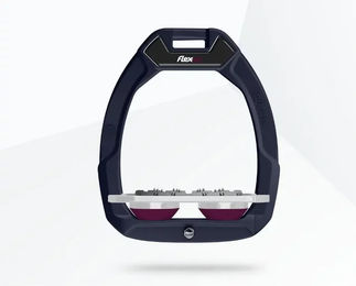 Flex-On Safe-On Sicherheitssättel mit flachem Grip in Grün/Grau/Lila – Bild 1 von 1