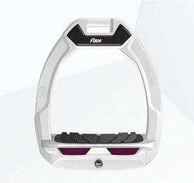 Flex-On Safe-On Sicherheitssättel mit Neigung Grip in Weiß Grau Pflaume – Bild 1 von 1