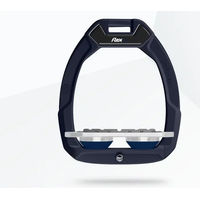 Produktbild von Flex-On Safe-On Sicherheitssättelsteigbügel Flach Grip aus Aluminium in Grau/Marine